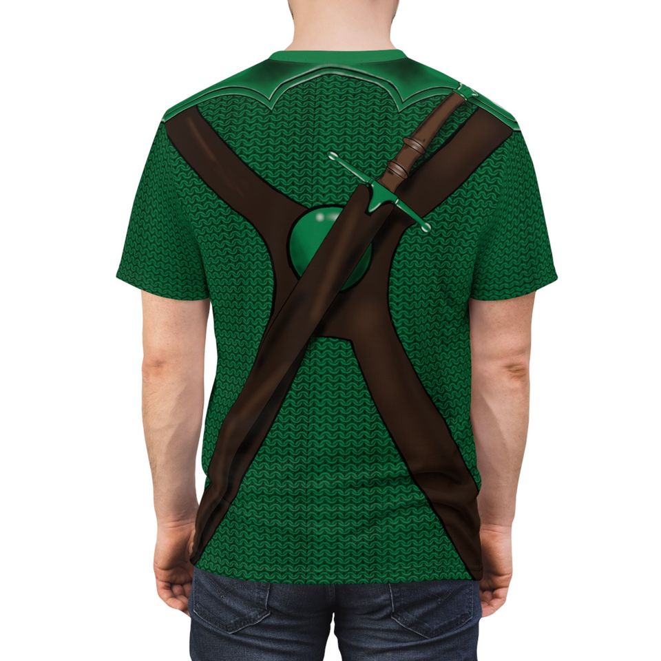 Green DND Shirt, Fighter, Dungeons and Dragons