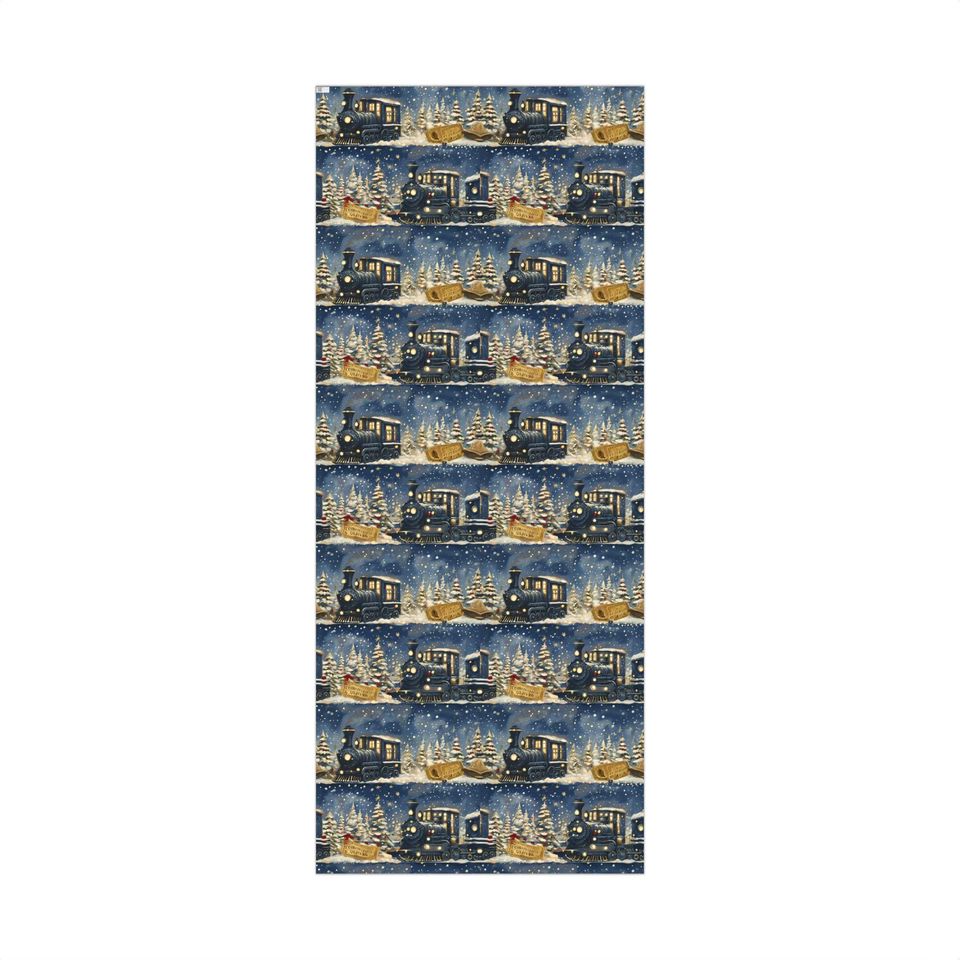Christmas Train Gift Wrap Papers