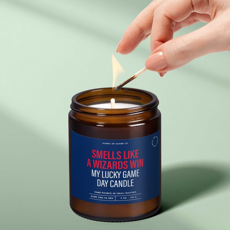 Smells Like A Wizards Win  Your Lucky Game Day Candle