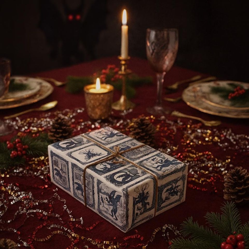 Mothman Holiday Gift Wrap Paper