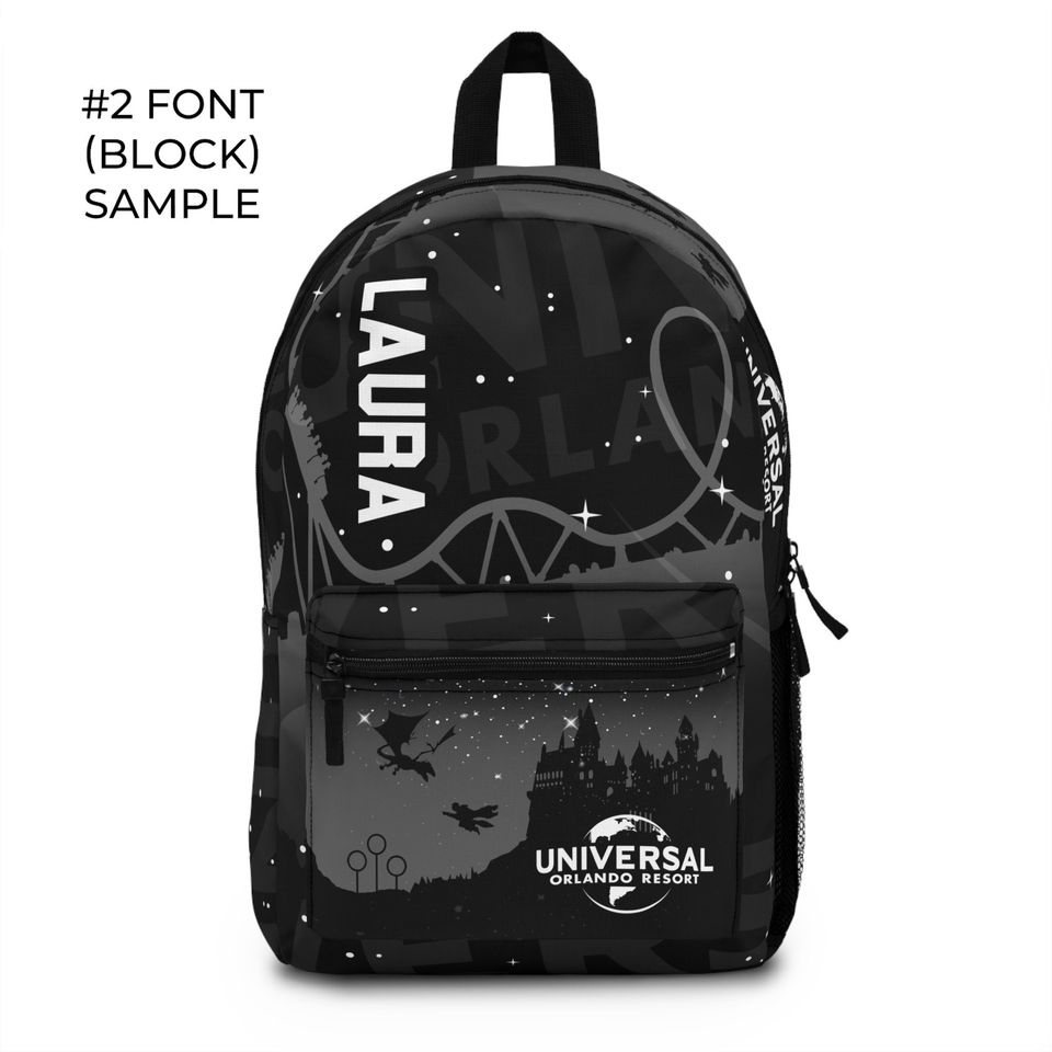 Custom Universal Studios Backpack Wizard | Personalized Wizard Universal Studios Family Trip Orlando Florida Vacation Gift