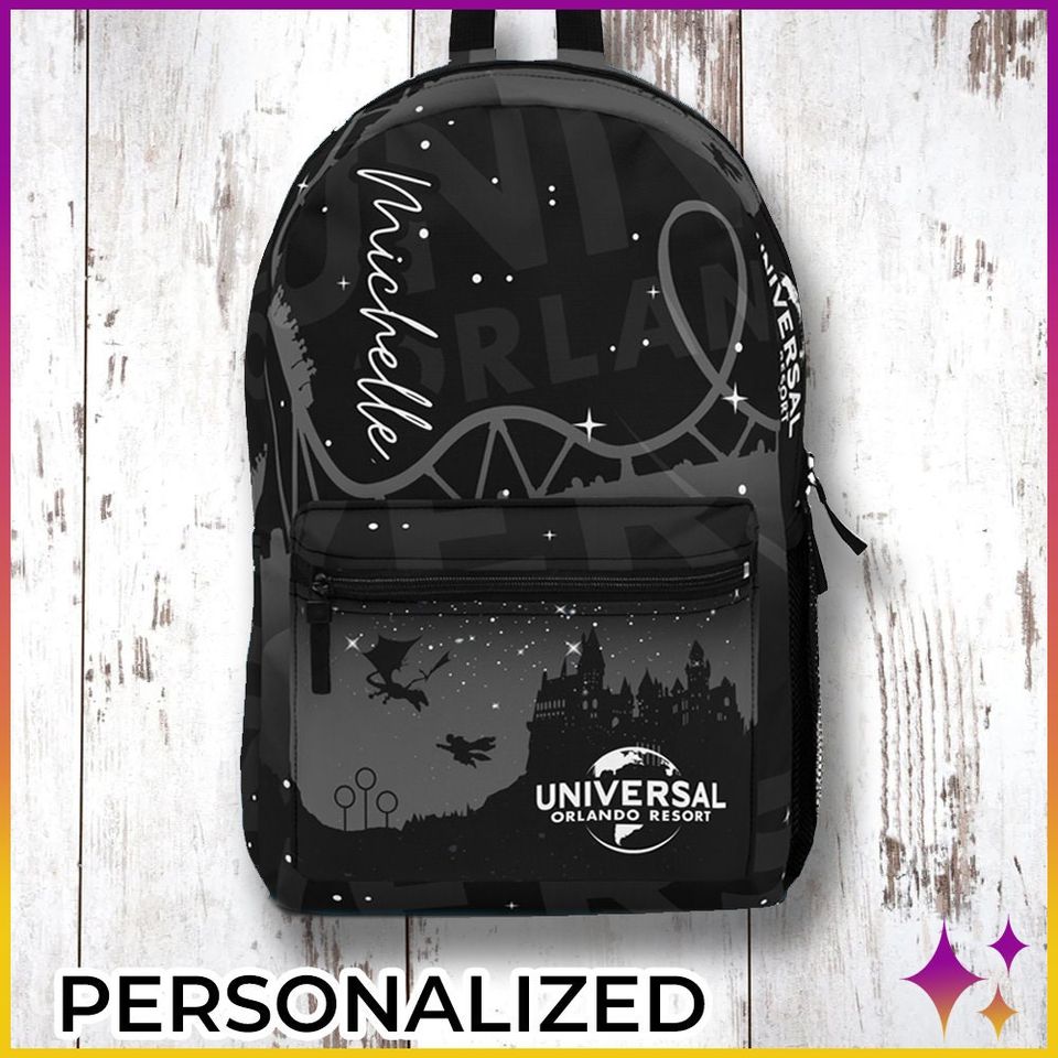 Custom Universal Studios Backpack Wizard | Personalized Wizard Universal Studios Family Trip Orlando Florida Vacation Gift