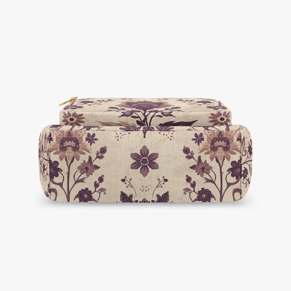 Floral Retro Botanical Multi-pocket Crossbody Bag for Women
