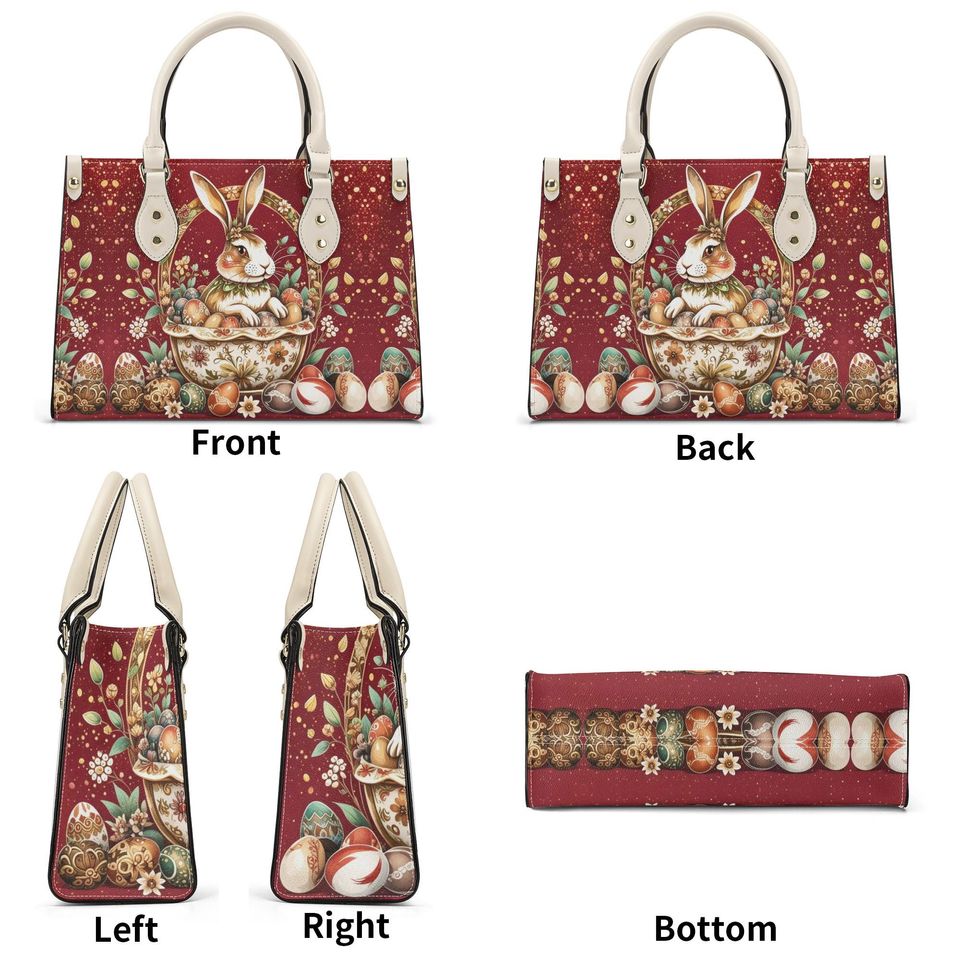 Easter Rabbit Egg Holiday or everyday bag art deco spring summer fall winter Handbag shoulder