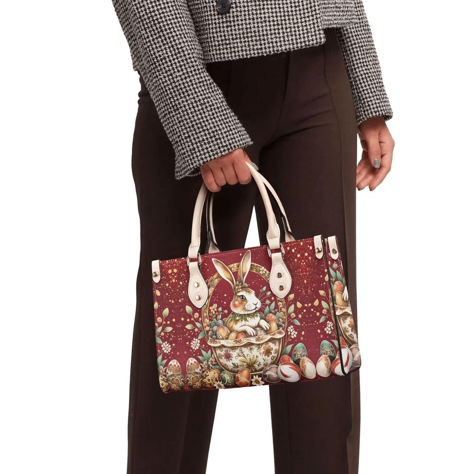 Easter Rabbit Egg Holiday or everyday bag art deco spring summer fall winter Handbag shoulder