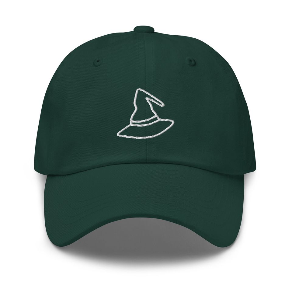 Halloween Hat Witch Hat  Dad Hat Unisex Baseball Cap Casual Embroidered