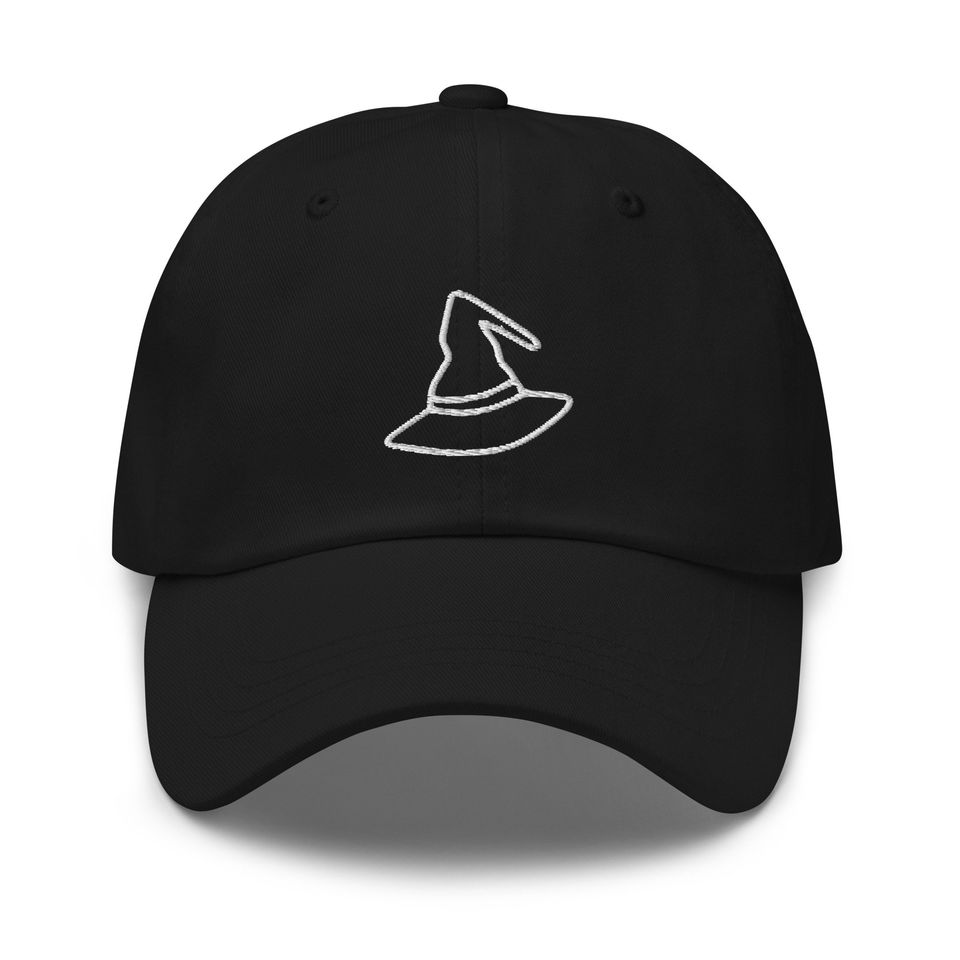 Halloween Hat Witch Hat  Dad Hat Unisex Baseball Cap Casual Embroidered
