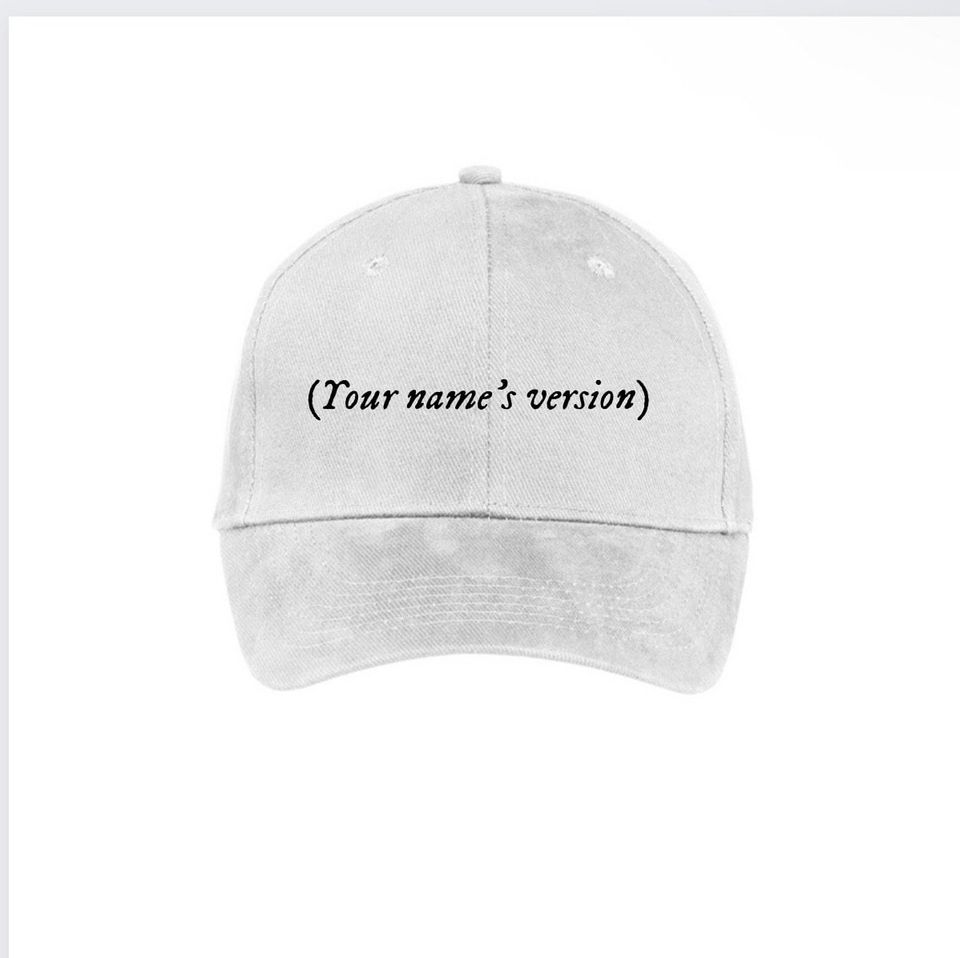 Customized Your Names Version Embroidered dad hat