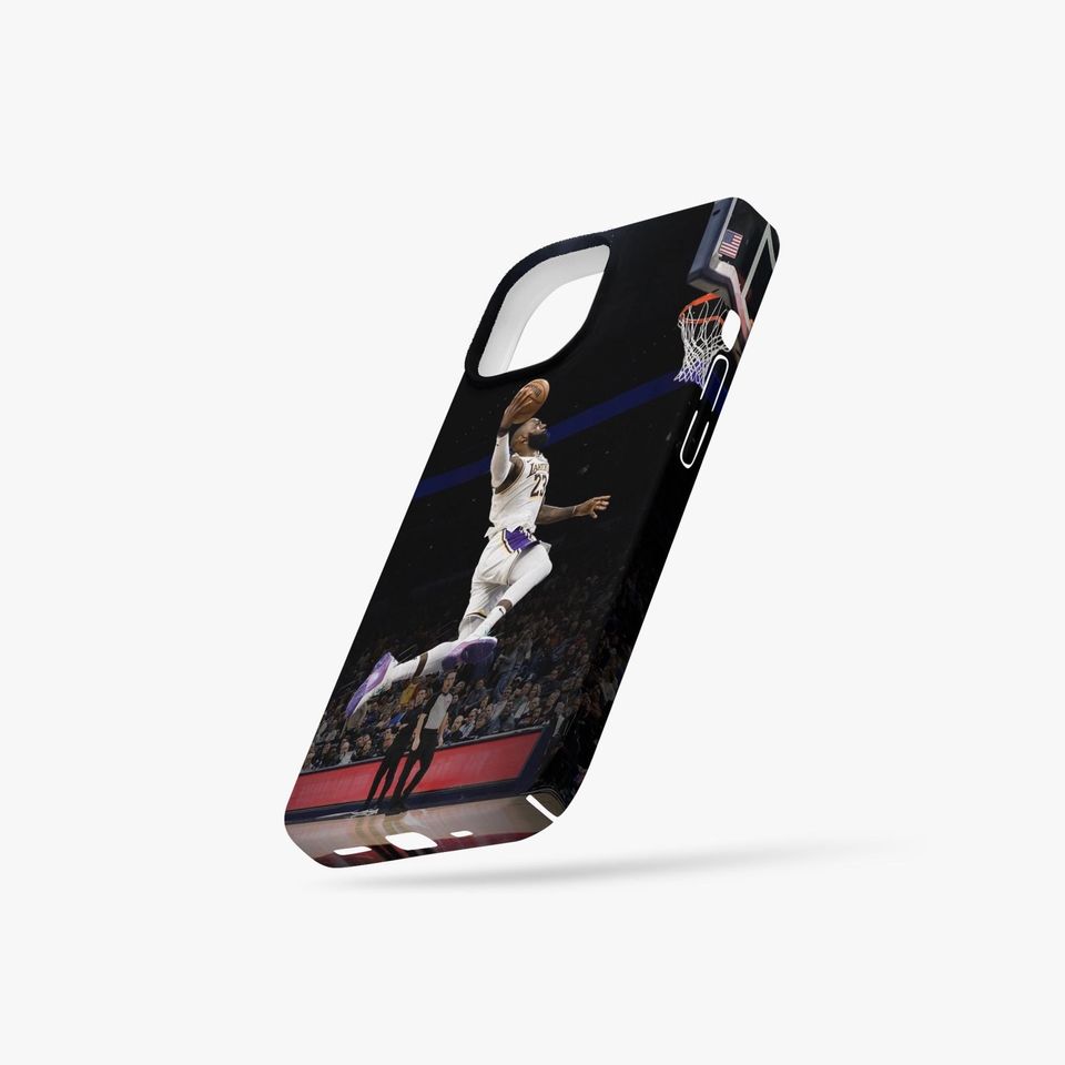 LeBron James Dunk iPhone Case: NBA Fan Gift