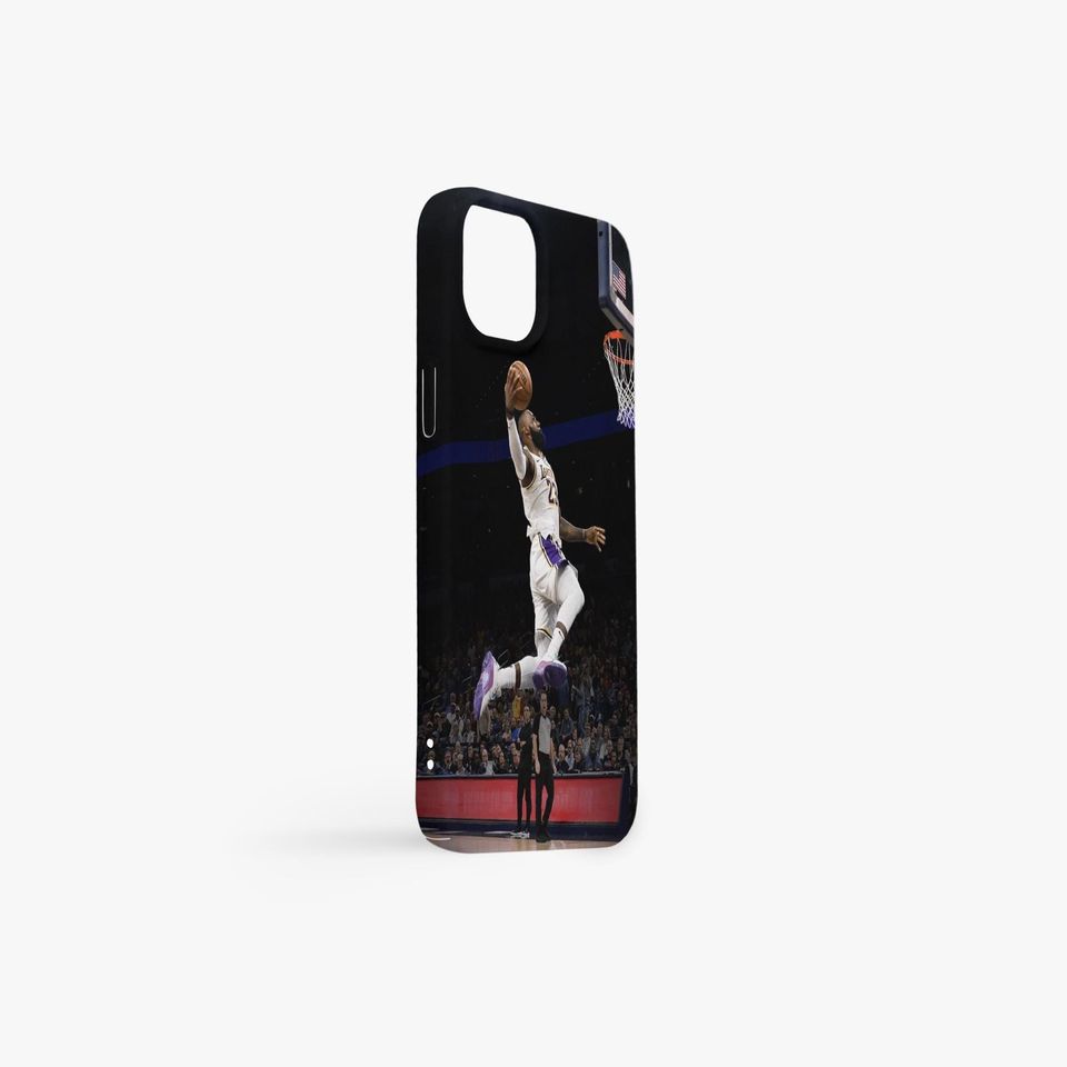 LeBron James Dunk iPhone Case: NBA Fan Gift