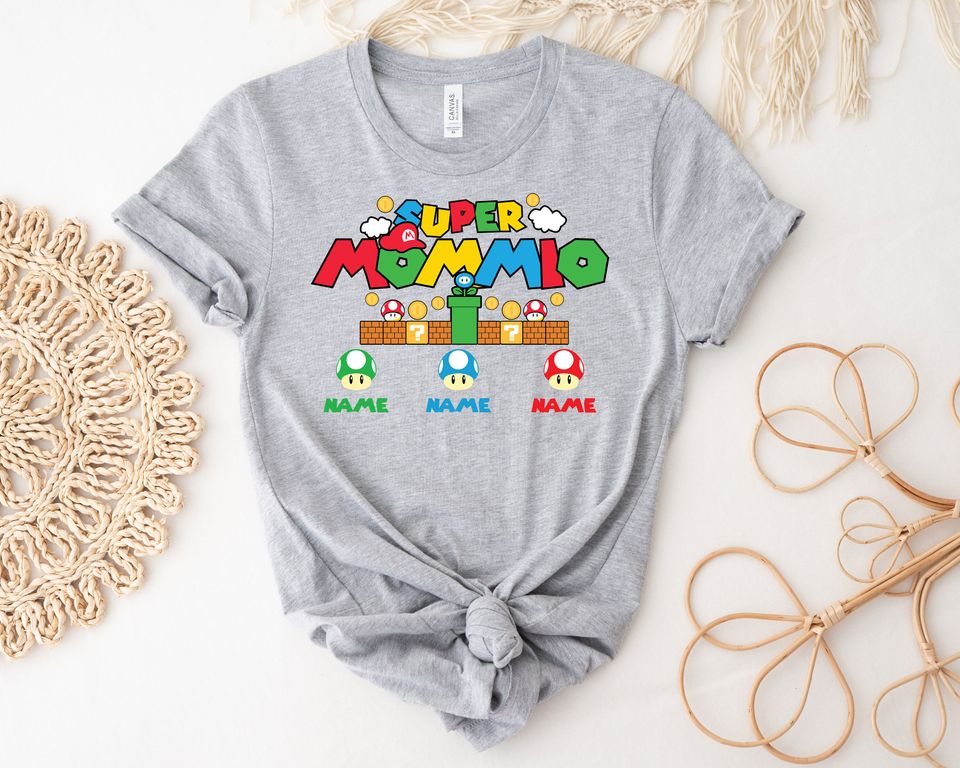 Personalized Super Mommio Shirt, Mothers Day Gift Tshirt