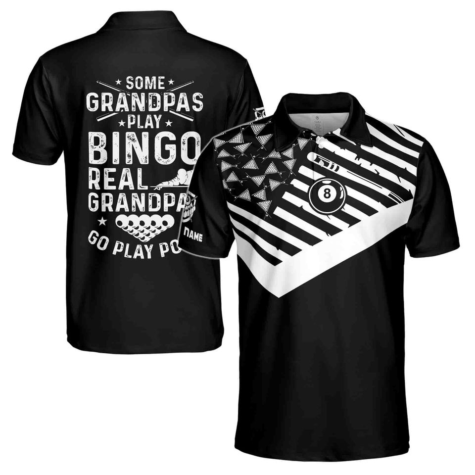 Funny White Middle Finger Skeleton Golf Men's Polo Shirt