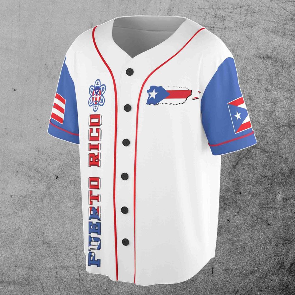 Customize Name Puerto Rico Baseball Jersey