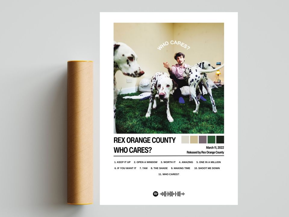 Rex Orange County Poster | Who Cares? Poster