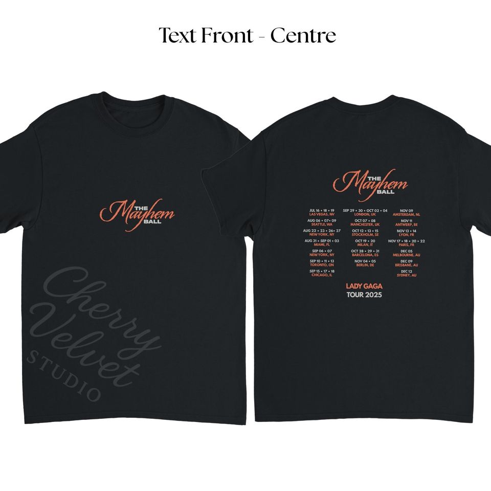 Ld ga Mayhem Ball Tour T-Shirt | Gaga Merch