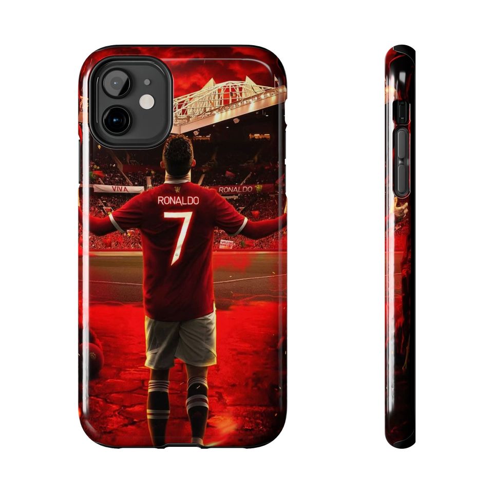 Ronaldo iPhone Case, Durable Soccer Protective Phone Cover