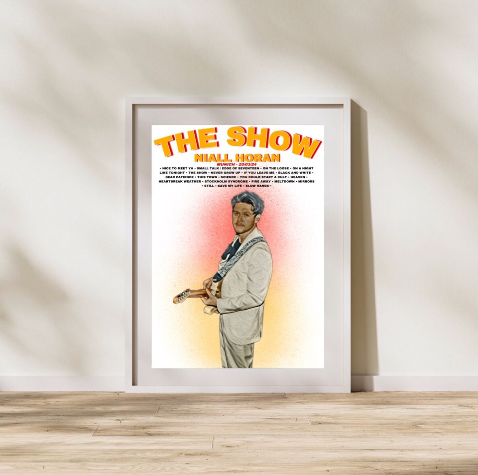 Niall Horan The Show Inspired Munich Setlist Poster