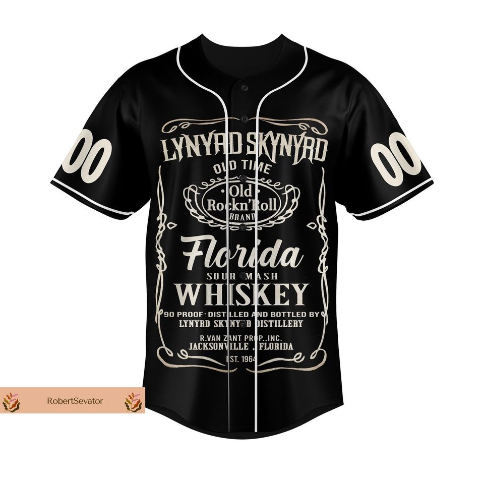 Custom Lynyrd Skynyrd Jersey, Lynyrd Skynyrd Baseball Jersey