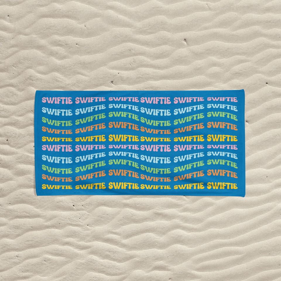 Swities Beach Towel, Vacation Gift For Her