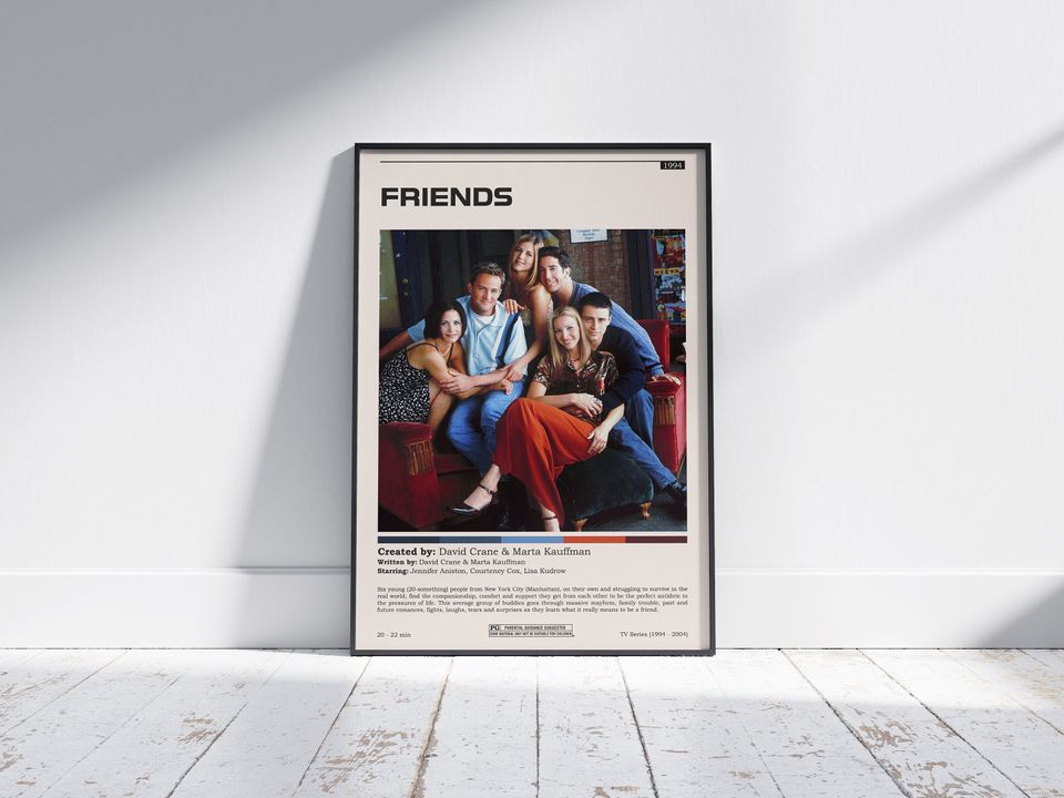 Friends TV Show / Friends TV Show Poster / Minimalist Movie Poster