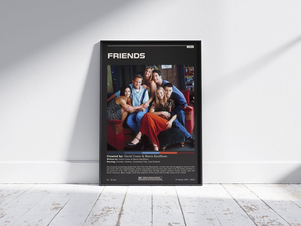Friends TV Show / Friends TV Show Poster / Minimalist Movie Poster