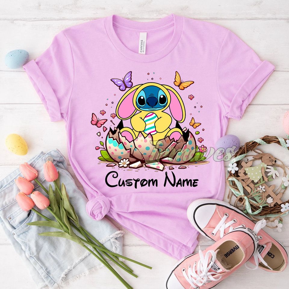 Happy Easter Day Shirt, Custom Name Disney Shirt