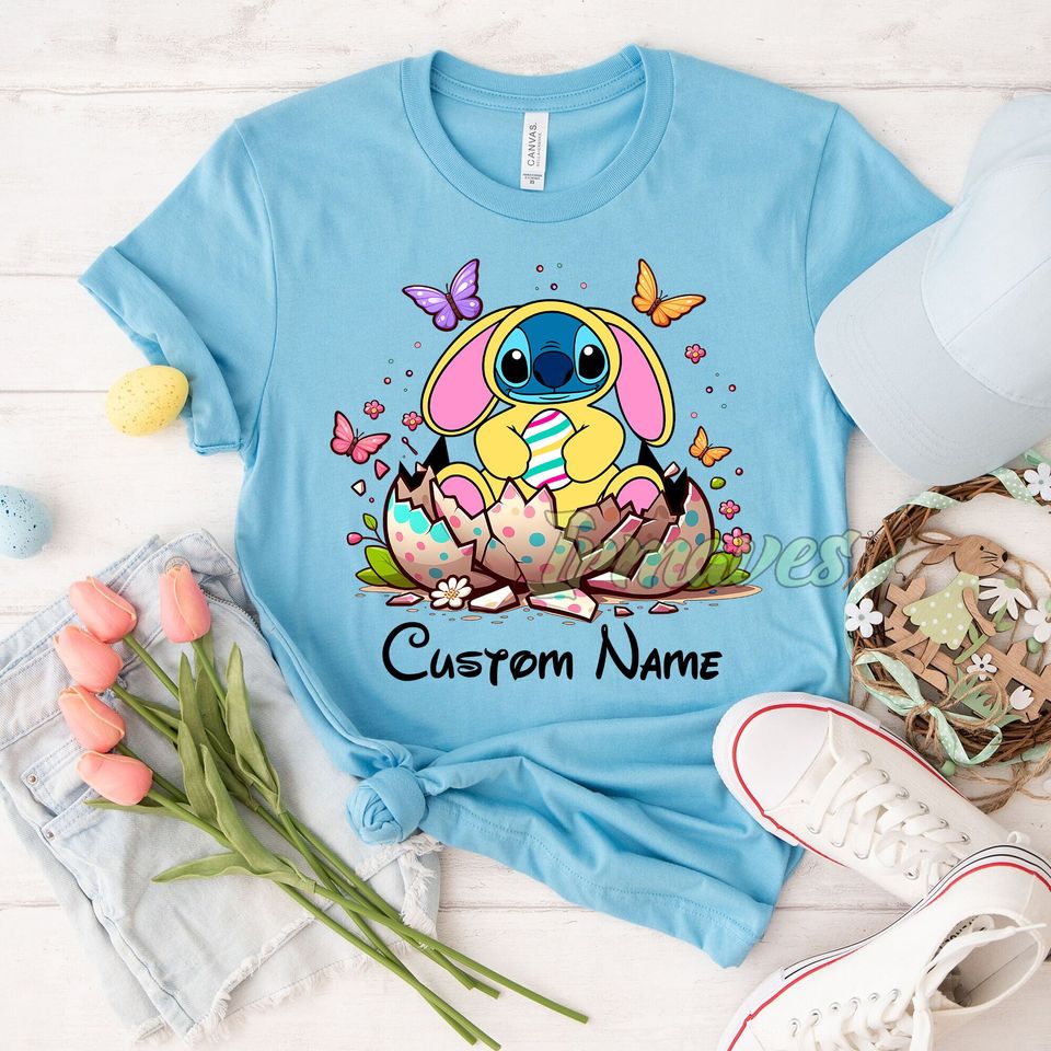 Happy Easter Day Shirt, Custom Name Disney Shirt