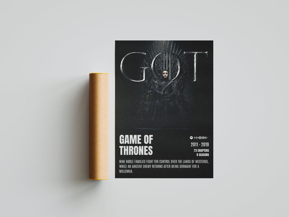 Game of Thrones GoT Premium Matte Vertical Posters, Wall Art Decor