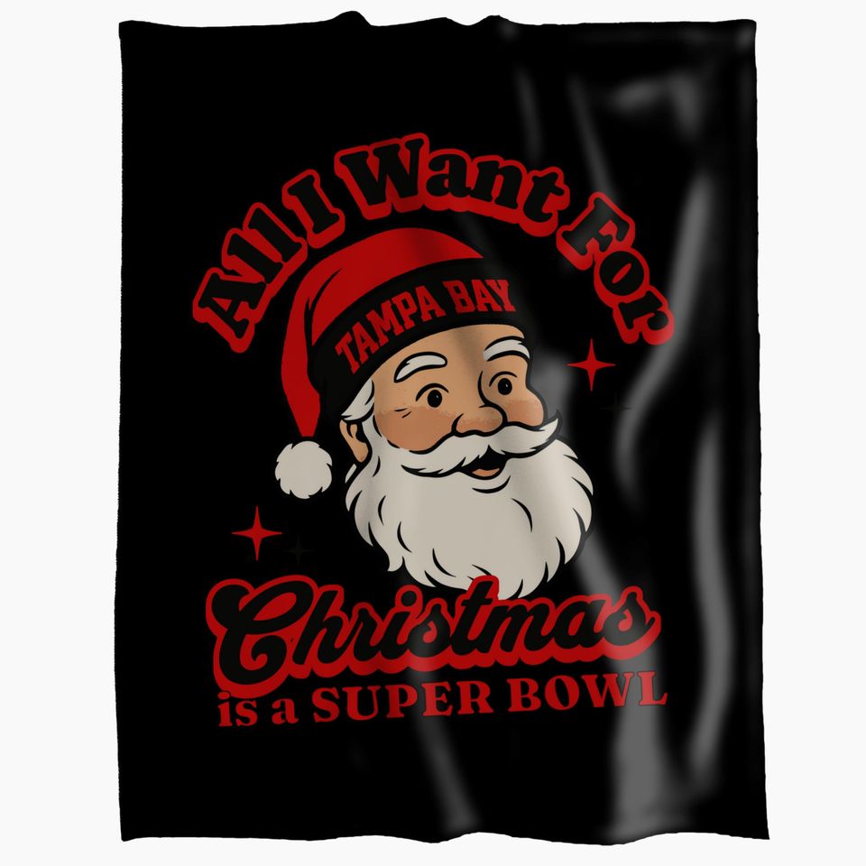 Tampa Bay Football Fleece Blanket - Christmas Super Bowl Gift for Buccaneers Fans