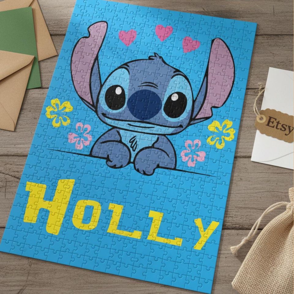 Lilo and Stitch Jigsaw Puzzle - Children's Puzzle Gift, Relaxing Activity, Personalized