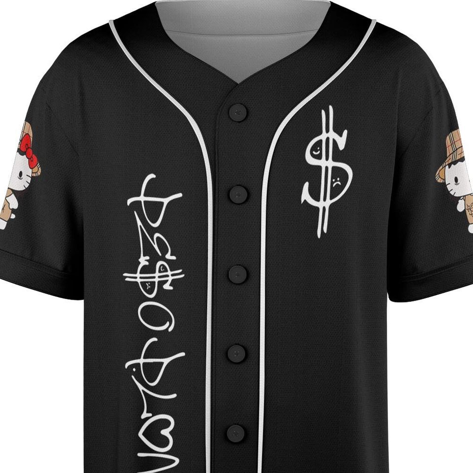 Custom Name Peso Pluma Baseball Jersey, Hello Kitty Peso Pluma Tour