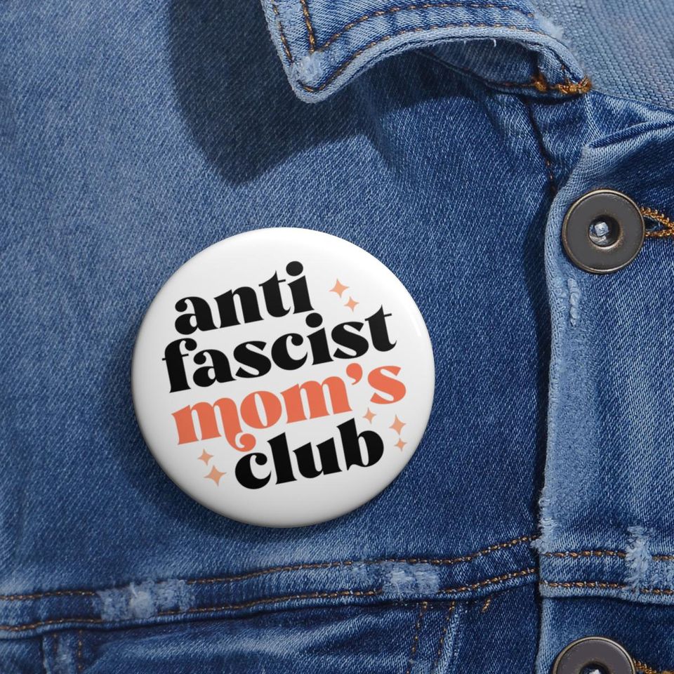 Anti Fascism Pin, Political Activist Badge, Anti Trump Protest Pin, Social Justice Gift,Resist Fascism Button,Upside Down Flag,Mothers Day