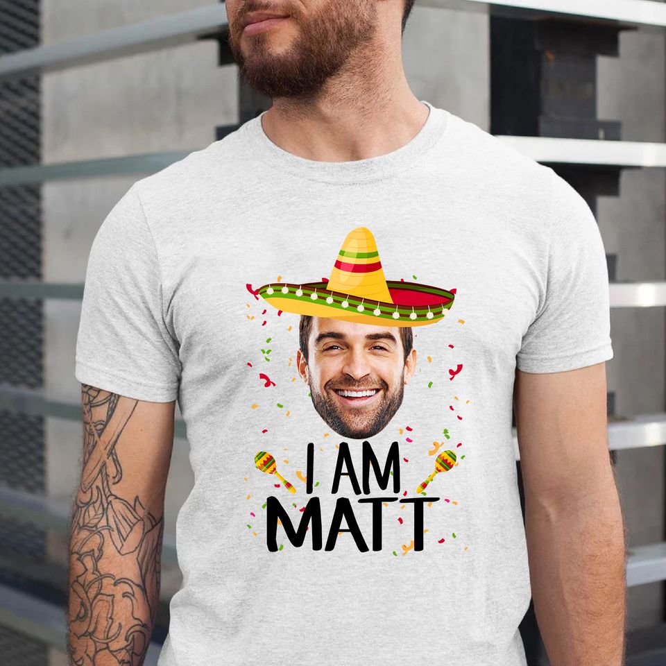 Personalized Cinco De Mayo Birthday Shirt, Custom Photo Fiesta Tee