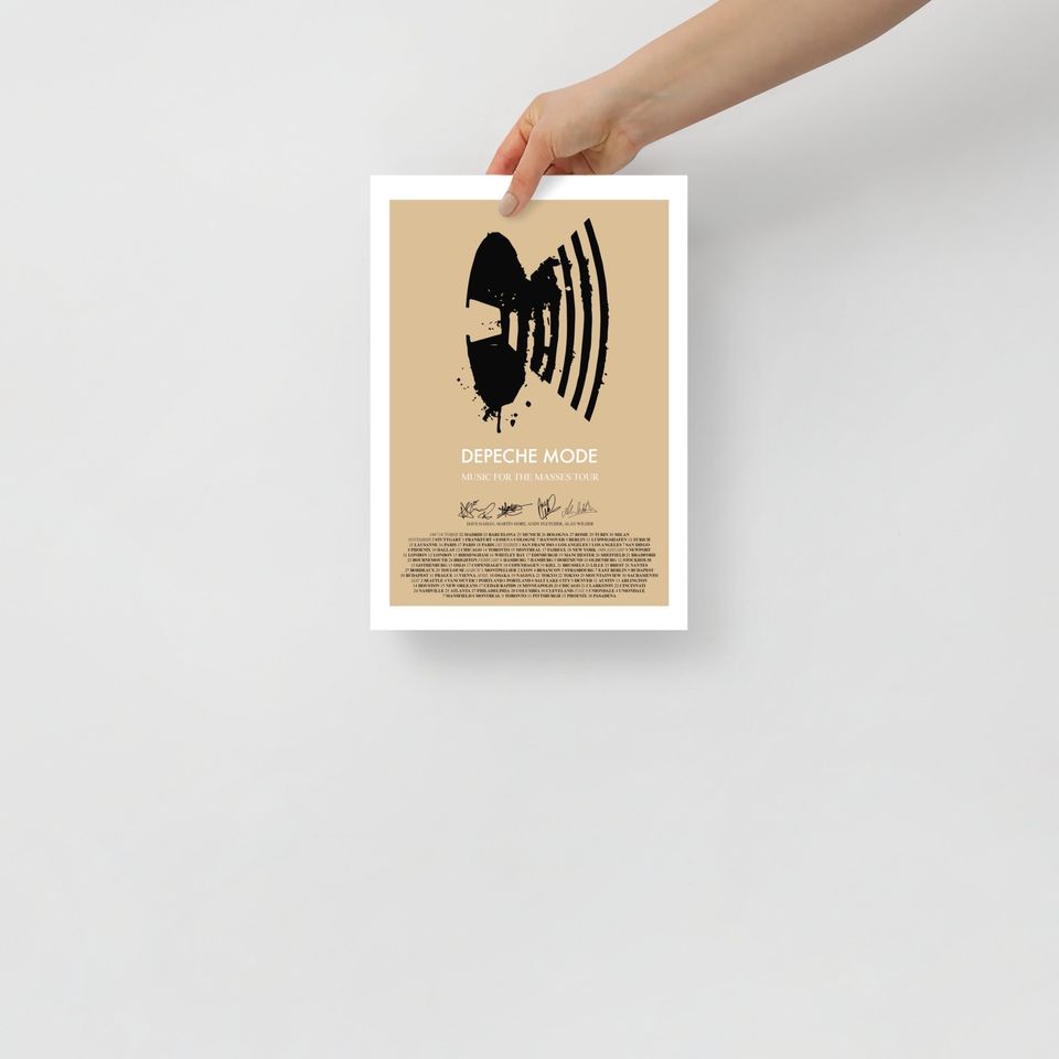 Depeche Mode 1987 Tour Vertical Poster
