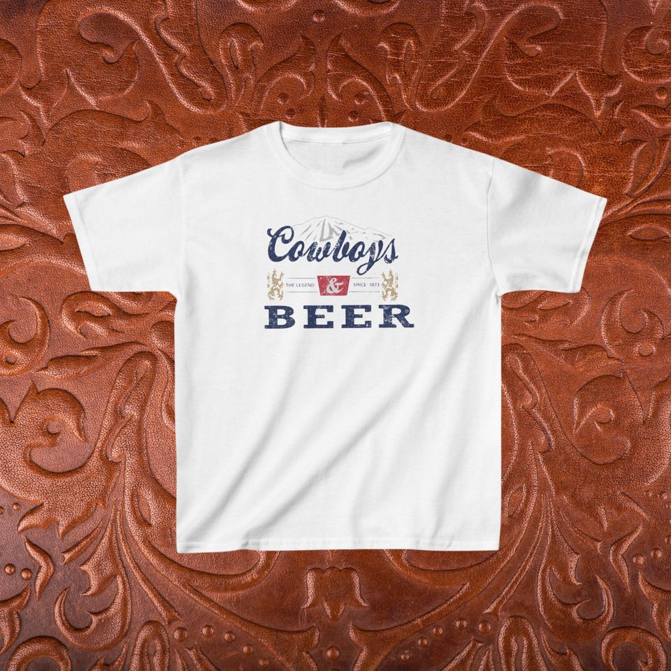 Cowboys and Beer Baby tee - Cute Baby Tee