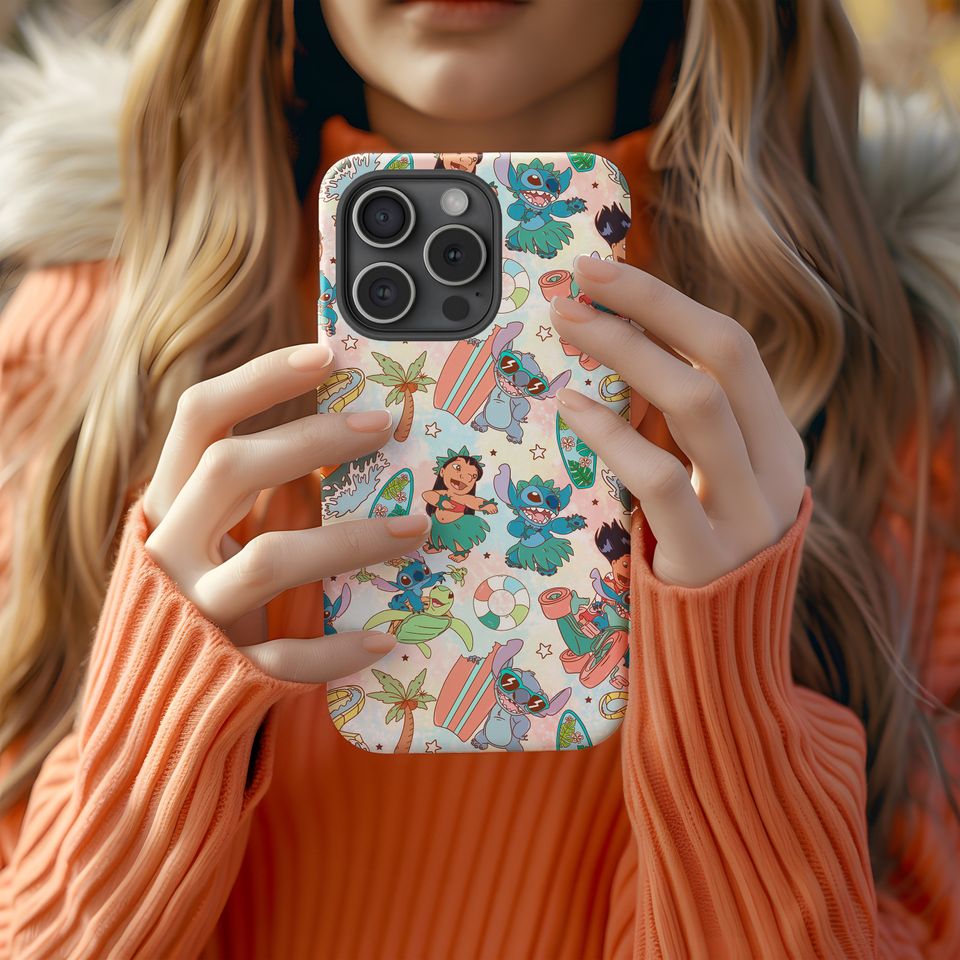 Lilo & Stitch Iphone Case, Ohana Family Vacation