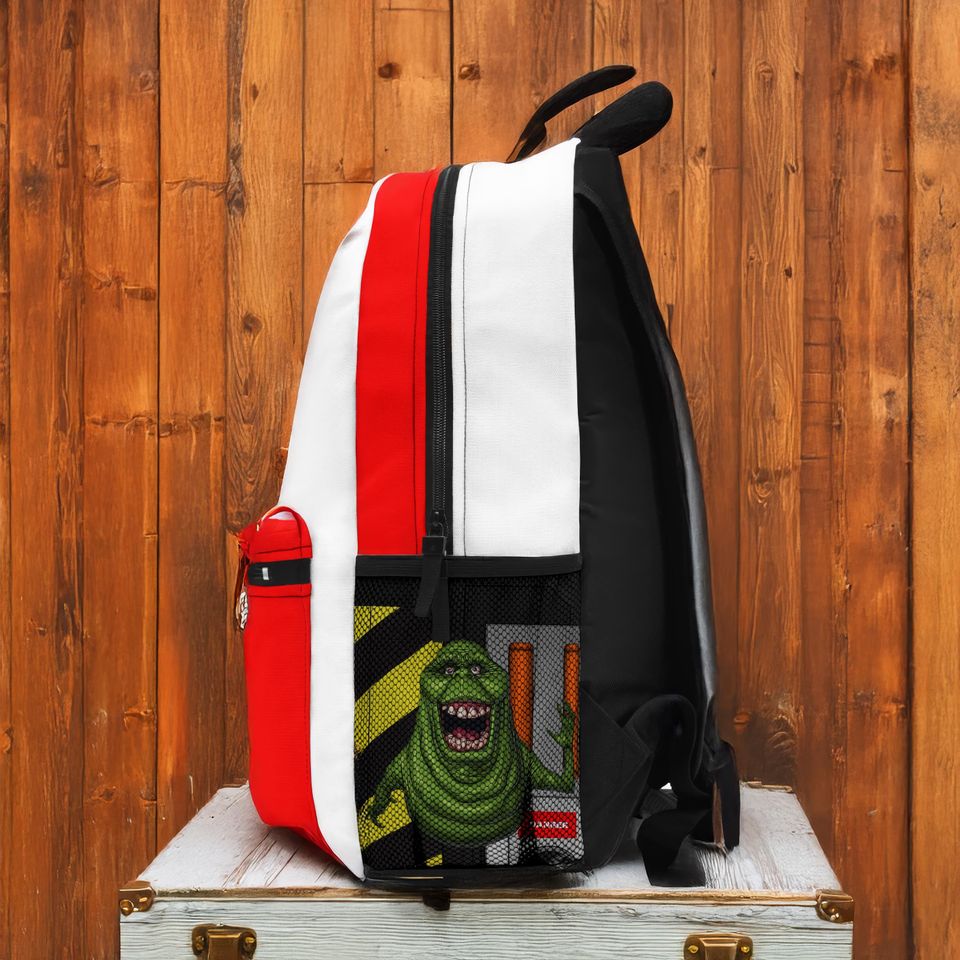 Ghostbusters Ecto-1 Backpack with Slimer Pocket for Comic Con Fans
