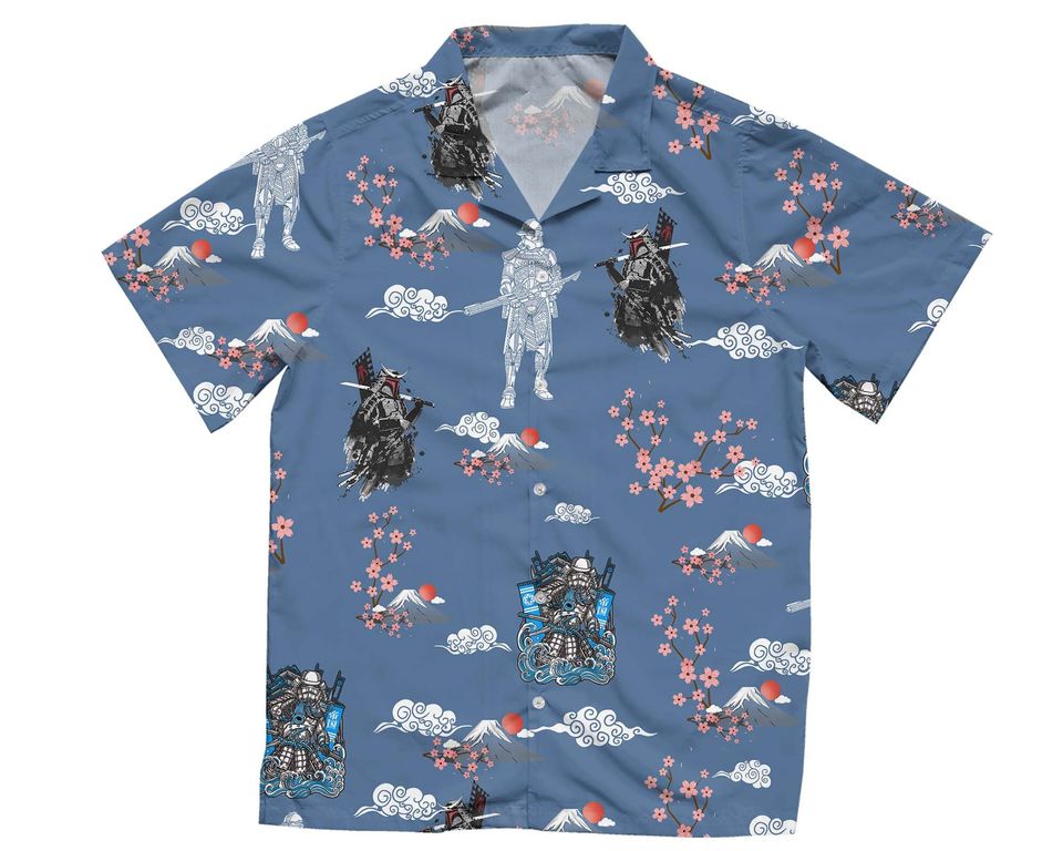Boba Fett Darth Vader Stormtrooper Samurai Hawaiian Shirt
