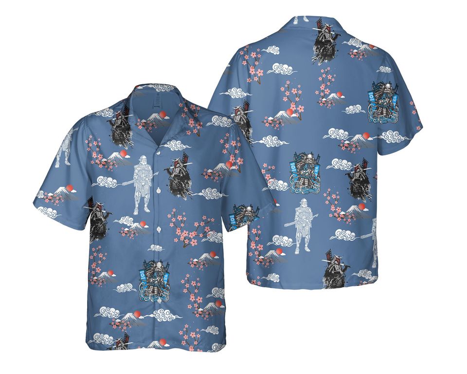 Boba Fett Darth Vader Stormtrooper Samurai Hawaiian Shirt