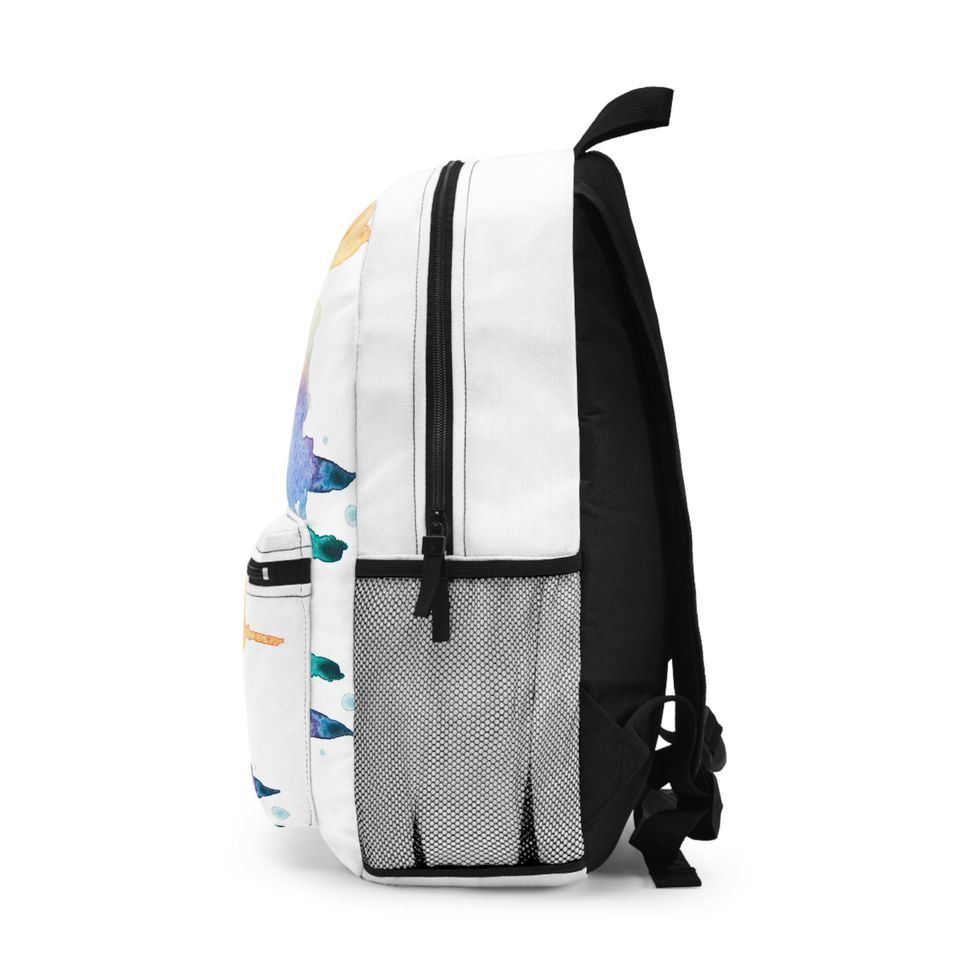 Back to School Backpack Watercolors
