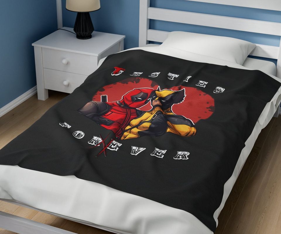 Deadpool and Wolverine, Besties Forever,    Super Soft    Plush Blanket