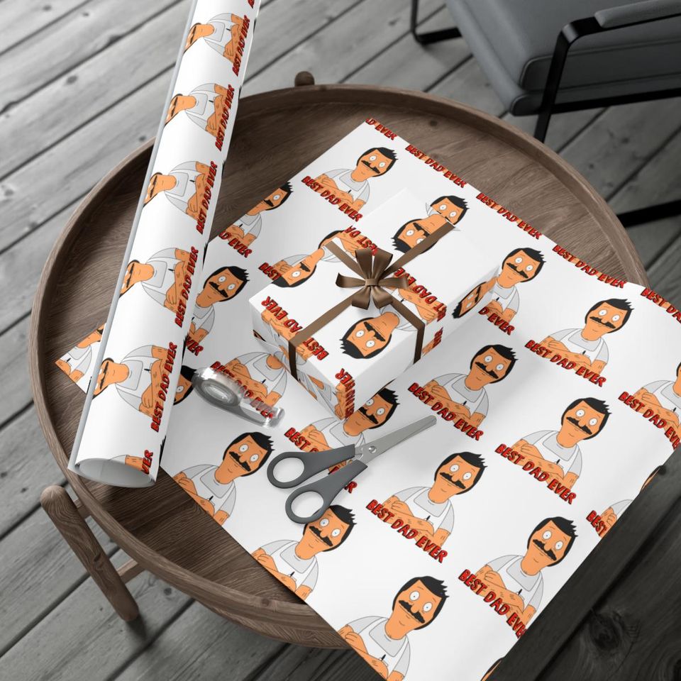 Bob's Burgers Bob Belcher Father's Day Wrapping Paper for Dad