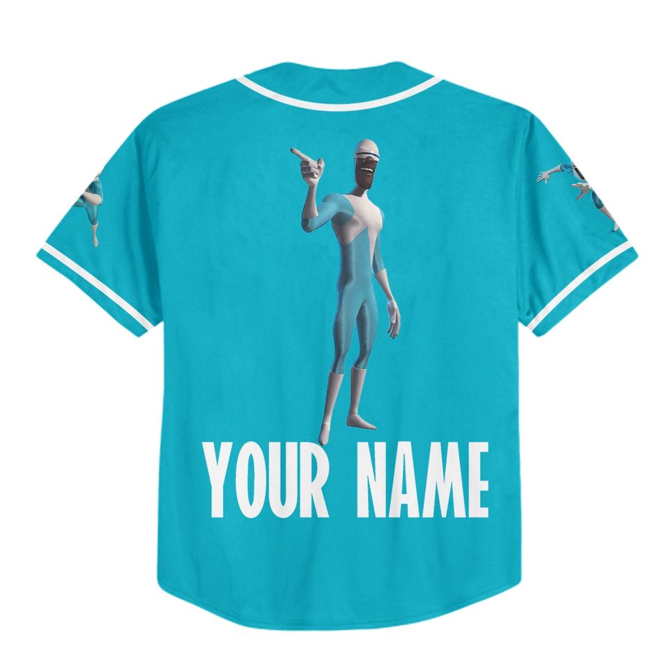 Personalized Disney The Incredibles Frozone Baseball Jersey