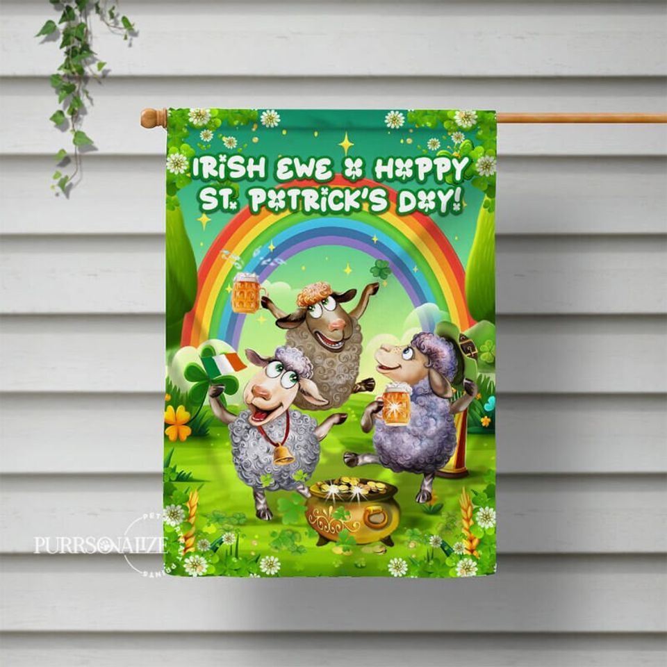 St. Patricks Day House Flag