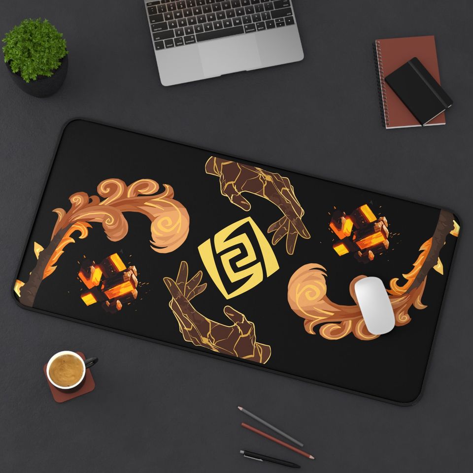 Zhongli Genshin Impact Desk Mat