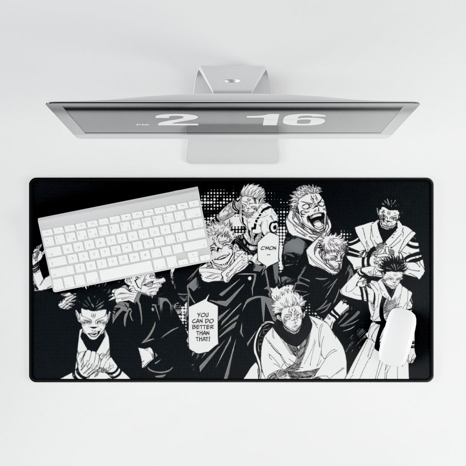 Sukuna Jujutsu Satoru Desk Mat