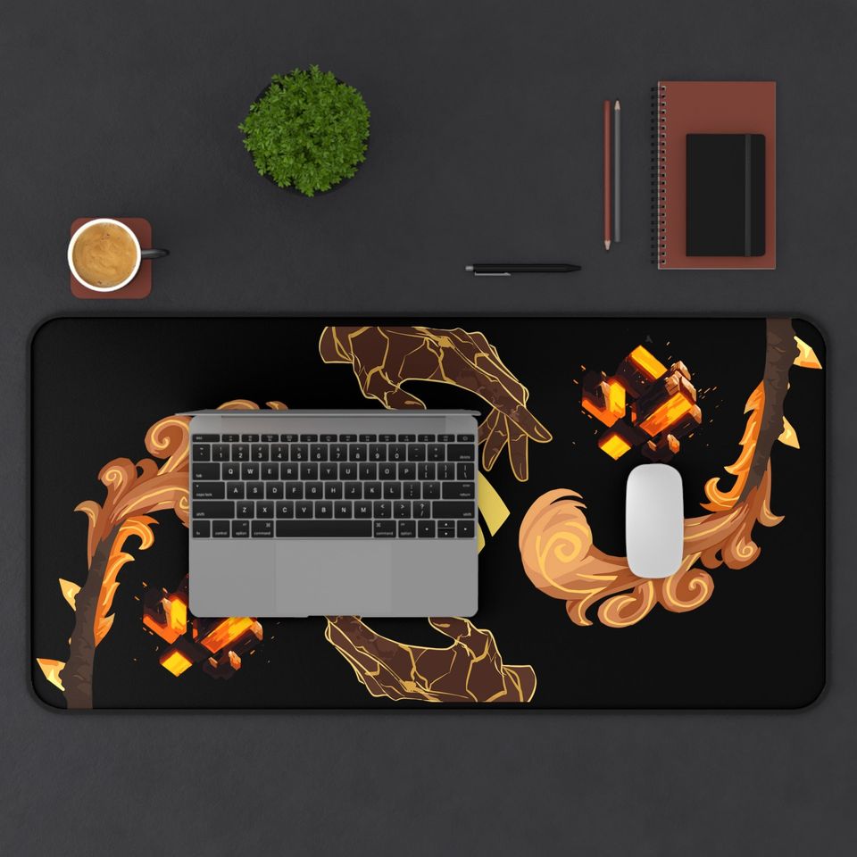 Zhongli Genshin Impact Desk Mat