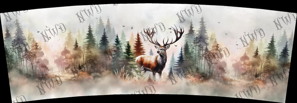 40oz Hunting Sublimation Design