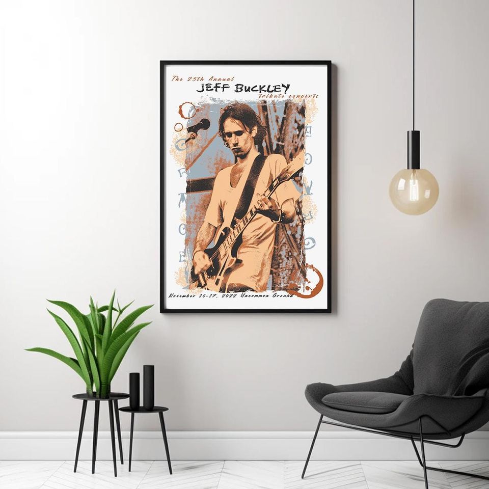 Jeff Buckley Concert Poster - Music Fan Collectibles - Vintage Music Poster