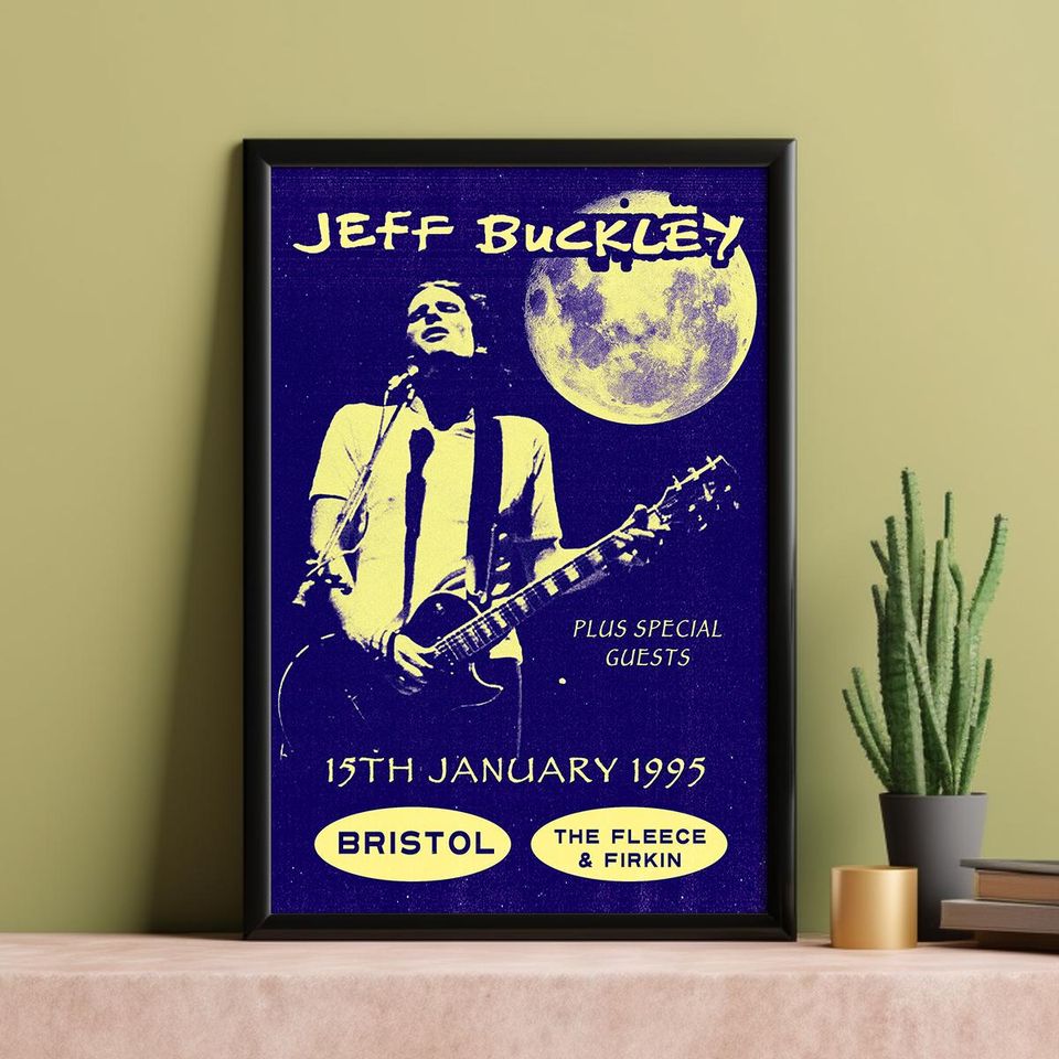 Jeff Buckley Concert Poster - Music Fan Collectibles - Vintage Music Poster